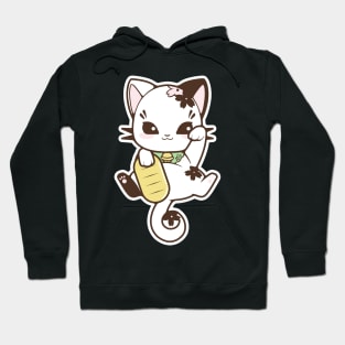 White Maneki-Neko Hoodie